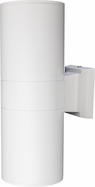 LED GU10 Aluminum Body Waterproof Outdoor Up-Down Wall Lamp – Warm White, White Body - Image 2