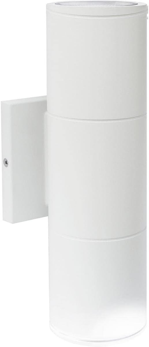 LED GU10 Aluminum Body Waterproof Outdoor Up-Down Wall Lamp – Warm White, White Body - Image 3