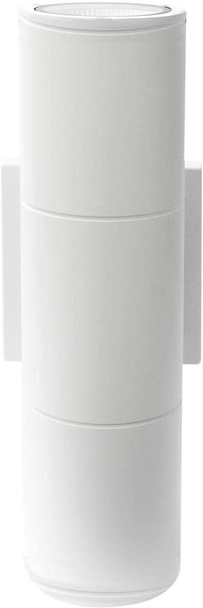 LED GU10 Aluminum Body Waterproof Outdoor Up-Down Wall Lamp – Warm White, White Body - Image 4