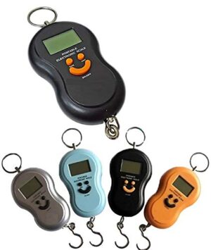 FIXER 50kg/10g Luggage Weighing Scale Digital Electronic Balance Backlit LCD Display Fishing Scales with Hanging Hook