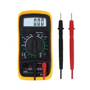 FIXER Electrical Digital Multimeter Handheld Data Hold Electronic Amp Volt Current Ohm Voltage Meter for Transistor Test & Diode Test Support Backlight Screen
