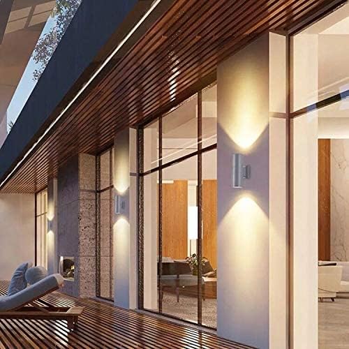 LED GU10 Aluminum Body Waterproof Outdoor Up-Down Wall Lamp – Warm White, White Body - Image 5