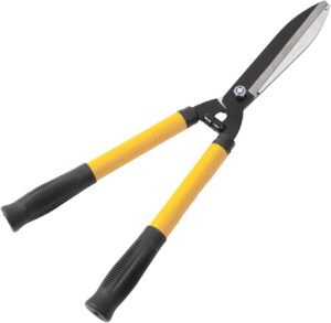 FIXER Garden Hedge Shears 56cm Gardening Tools, Hedge Shears Shock Absorbing Bumper Aluminum Handles for Manual Hedge Clippers with Comfort Cushioned Grips. Garden Scissor 56cm