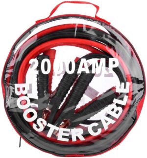 1 Pair of 12V Car Power Booster Cable Emergency Battery Jumping Cables Battery Line(4M/2000A)