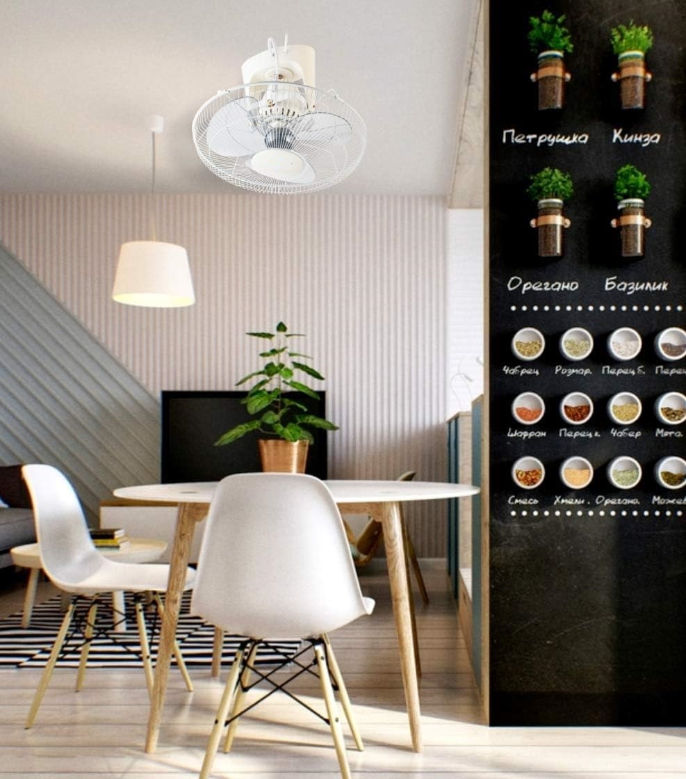 ROYAL FANS Circomatic Deluxe Orbit Fan – Fixed Ceiling Cooling with Style & Power Moveable Head - Image 3