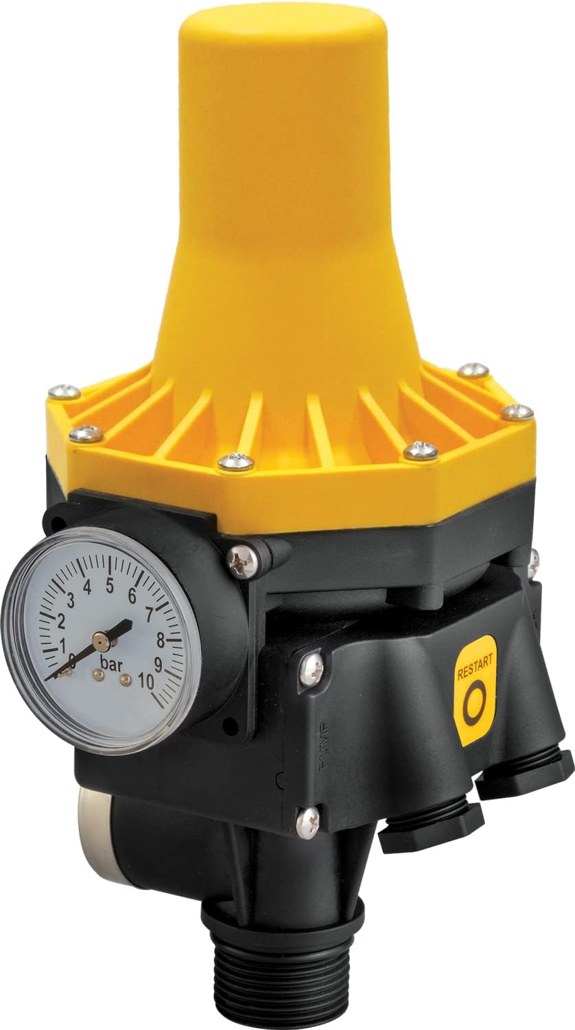 Electric Pump Pressure Switch with Regulator & Gauge – 220-240V | Made in Italy | Automatic Control for Garden, Home, and Greenhouse Use - Image 3
