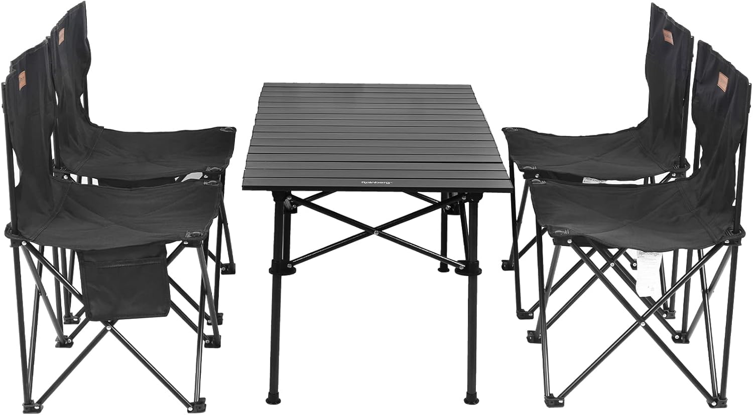 Portable Folding Camping Table and Chairs Set for 4 People – Aluminum Alloy Picnic Table with Storage Bag, Outdoor BBQ, Garden, Beach & Travel Use - Image 4