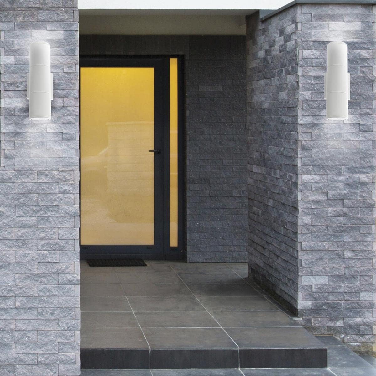 LED GU10 Aluminum Body Waterproof Outdoor Up-Down Wall Lamp – Warm White, White Body - Image 7