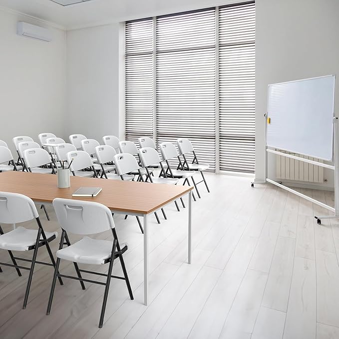 Fixer Folding Plastic Chair – Heavy-Duty, Stackable with Molded Seat & Back - Image 8