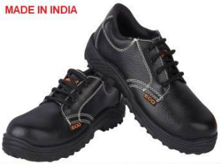 Black Leather Safety Shoes for Men – Steel Toe, Anti-Slip, Antistatic, Oil & Heat Resistant, Lightweight Work Footwear - Image 2