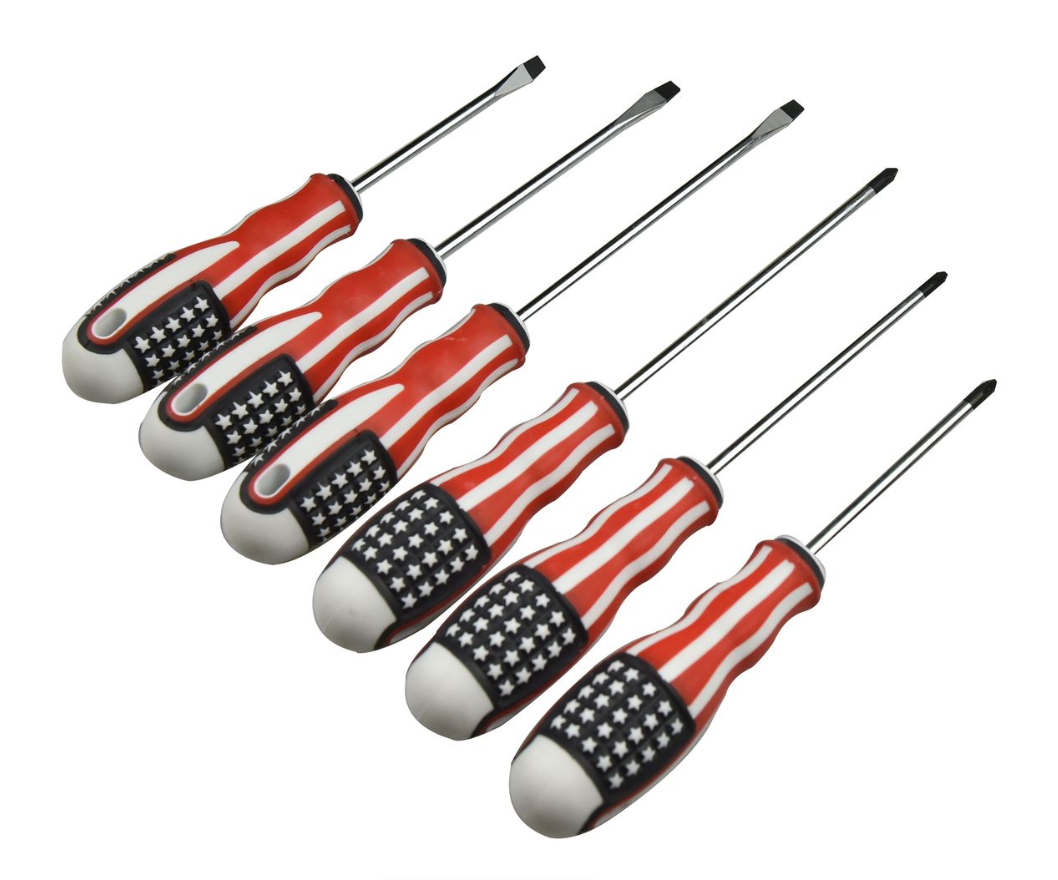6-Piece Screwdriver Set – High-Carbon Steel Phillips & Flat Head with Anti-Slip Handle - Image 2